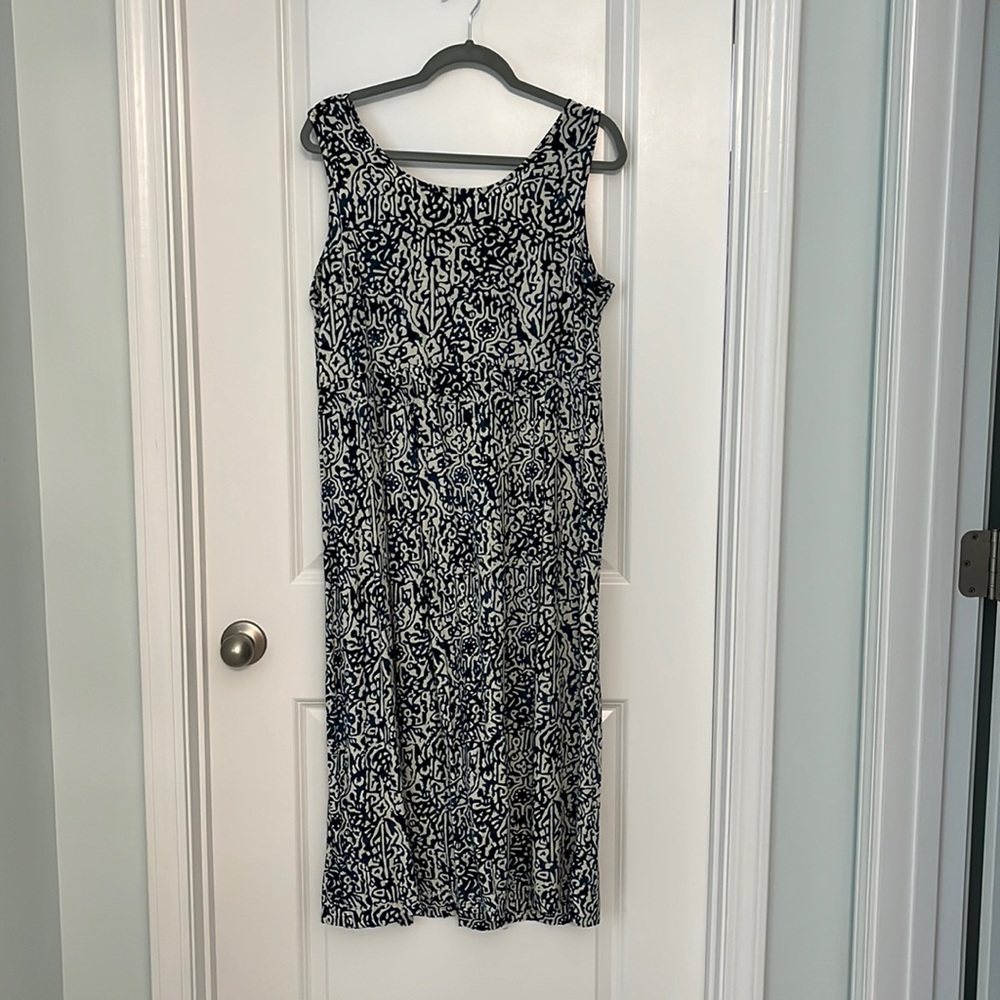 Bali Batiks midi dress with back slit size L